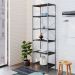Estante com 6 Prateleiras Tub Preta 60 cm