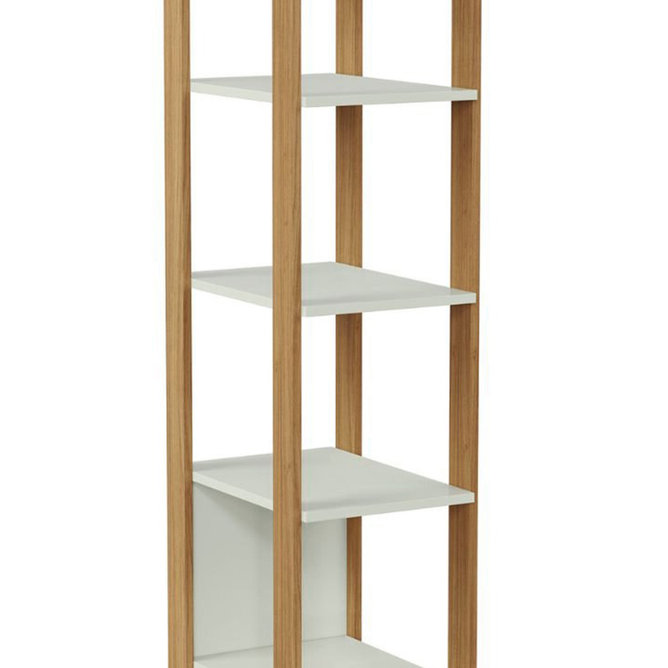 Estante para Escritório Lanes 100% MDF Off White e Freijó