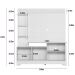 Estante para Home Theater e TV até 50 Polegadas Alagoas Nature e Off White