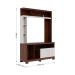 Estante para Home Theater e TV até 50 Polegadas Elba 2 Portas Nogueira e Off White