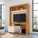 Estante para Home Theater e TV até 50 Polegadas Flávia 1 Porta Off White e Cinamomo