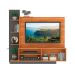Estante para Home Theater e TV até 55 Polegadas Havana 2 PT Cinamomo e Grafite