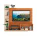 Estante para Home Theater e TV até 55 Polegadas Havana 2 PT Cinamomo e Off White