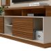 Estante para Home Theater e TV até 60 Polegadas Eldorado 2 PT Jatobá e Off White