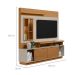 Estante para Home Theater e TV até 60 Polegadas Eldorado Nature e Off White