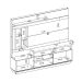 Estante para Home Theater e TV até 60 Polegadas Eldorado Nature e Off White