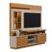 Estante para Home Theater e TV até 60 Polegadas Eldorado Nature e Off White