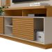 Estante para Home Theater e TV até 60 Polegadas Eldorado Nature e Off White