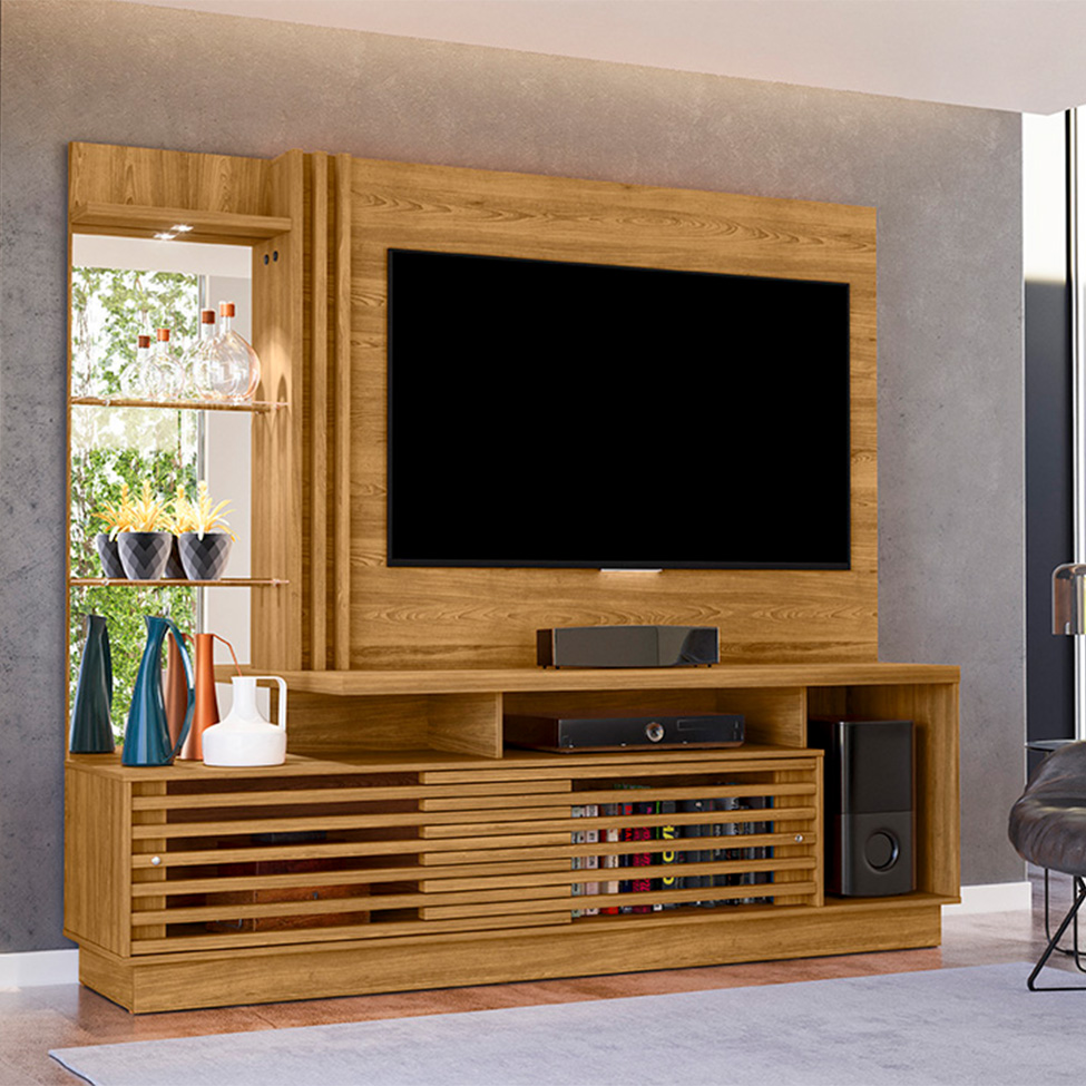 Estante para Home Theater e TV até 60 Polegadas Frizz Cumaru