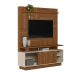 Estante para Home Theater e TV até 60 Polegadas Viena 1 PT Jatobá e Off White