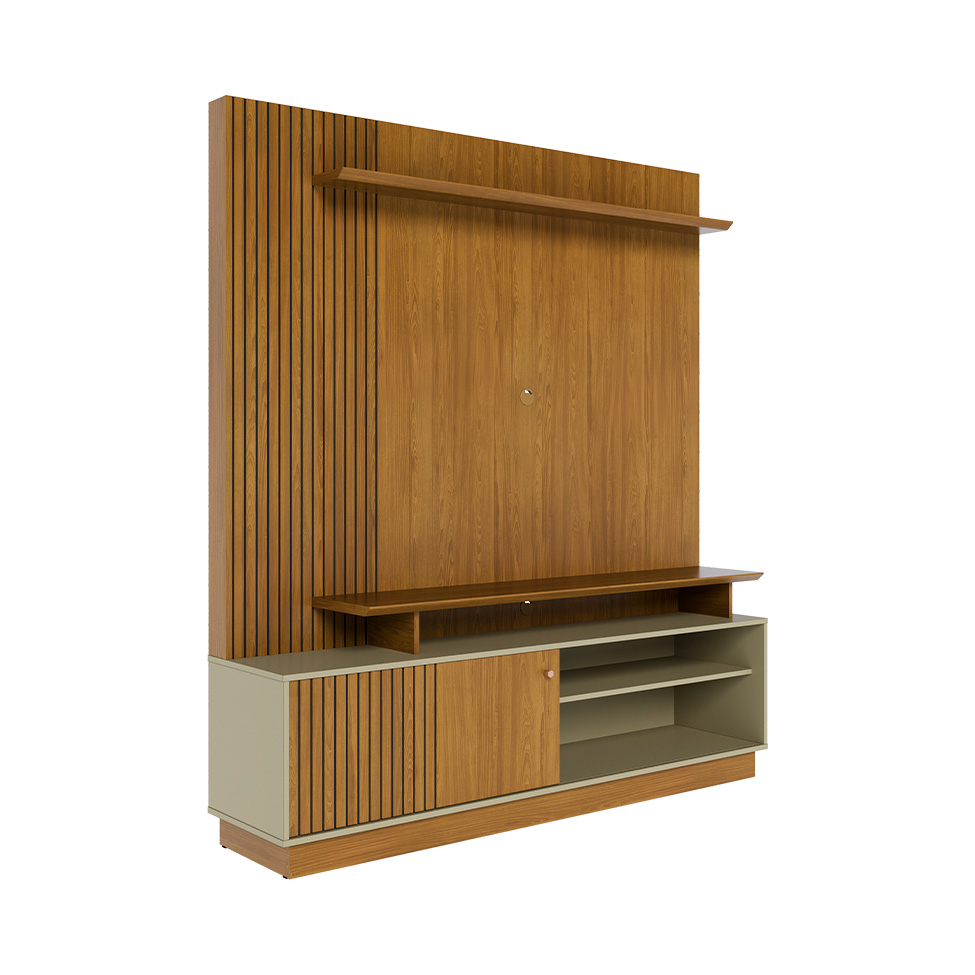 Estante para Home Theater e TV até 65 Polegadas Ares Cumaru e Opala