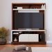 Estante para Home Theater e TV até 65 Polegadas Belaya 2 Portas Nogueira e Off White