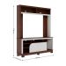 Estante para Home Theater e TV até 65 Polegadas Belaya 2 Portas Nogueira e Off White