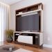 Estante para Home Theater e TV até 65 Polegadas Belaya 2 Portas Nogueira e Off White