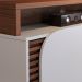Estante para Home Theater e TV até 65 Polegadas Jurerê 2 PT Amêndoa e Off White