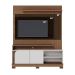Estante para Home Theater e TV até 65 Polegadas Jurerê 2 PT Amêndoa e Off White