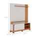 Estante para Home Theater e TV até 65 Polegadas Jurerê 2 PT Off White e Freijó