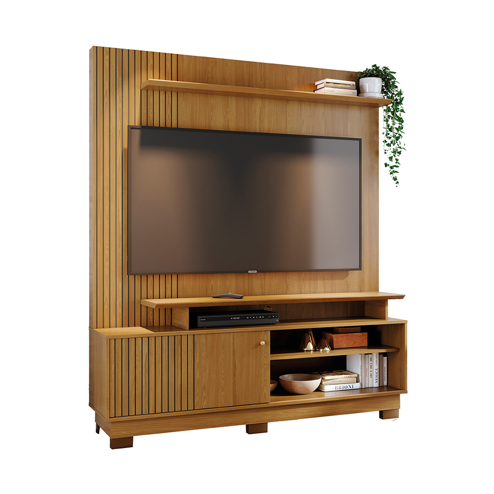 Estante para Home Theater e TV até 65 Polegadas com Pés Ares Cumaru