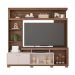 Estante para Home Theater e TV até 70 Polegadas 2 PT Nogueira e Off White