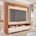 Estante para Home Theater e TV até 70 Polegadas Fox 2 GV Freijó e Off White