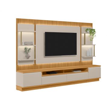 Estante para Home Theater e TV até 70 Polegadas São Paulo com LED 2 PT 2 GV Tauarui e Off White é boa?
