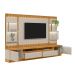 Estante para Home Theater e TV até 70 Polegadas São Paulo com LED 2 PT 2 GV Tauarui e Off White