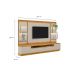 Estante para Home Theater e TV até 70 Polegadas São Paulo com LED 2 PT 2 GV Tauarui e Off White