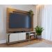 Estante para Home Theater e TV até 75 Polegadas Jurerê 2 PT Amêndoa e Off White