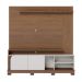 Estante para Home Theater e TV até 75 Polegadas Jurerê 2 PT Amêndoa e Off White