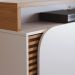 Estante para Home Theater e TV até 75 Polegadas Jurerê 2 PT Off White e Freijó