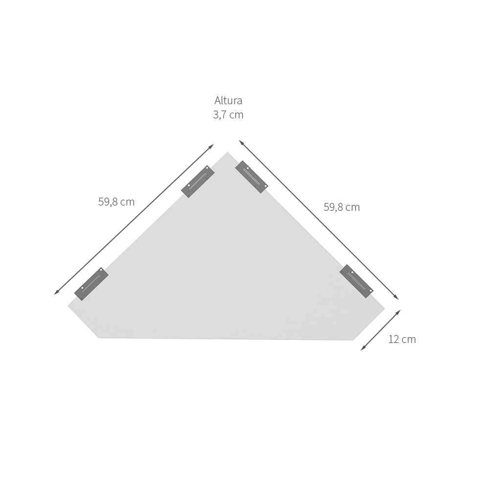 Extensor de Mesa de Escritório Nix Branco