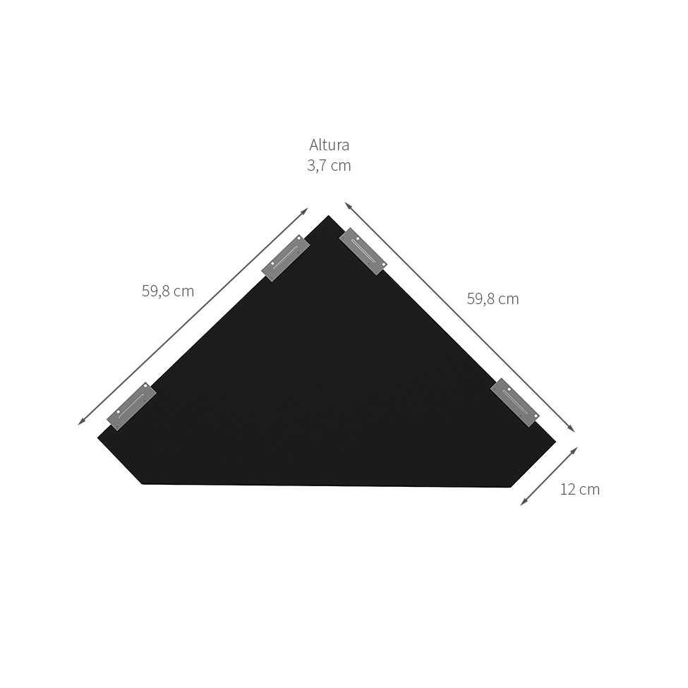 Extensor de Mesa de Escritório Nix Preto