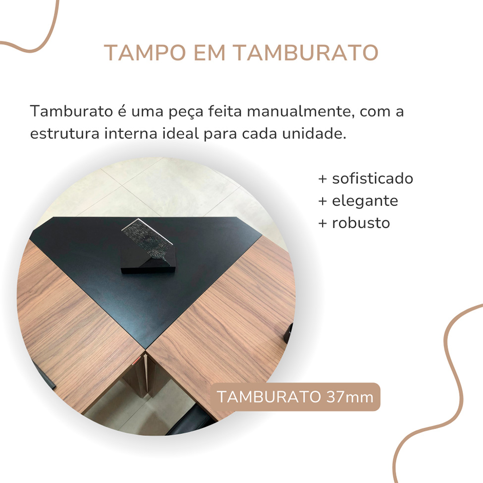 Extensor de Mesa de Escritório Nix Preto