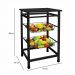 Fruteira para Micro-ondas Jumbo 2 Cestos Preta