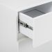 Gabinete Fresh 2 Portas 1 Gaveta Branco e Imbuia