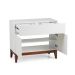 Gabinete Fresh 2 Portas 1 Gaveta Branco e Imbuia