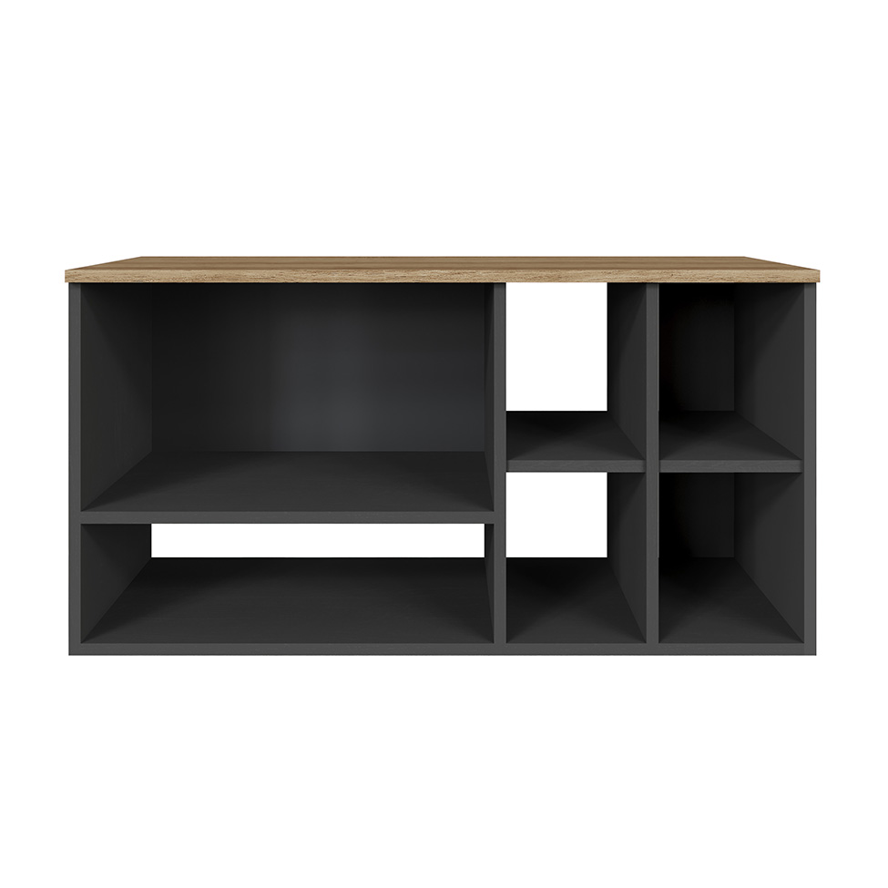 Gabinete Suspenso Carmô 2 Portas Grafite e Mel