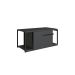 Gabinete Suspenso Paricel 1 PT Grafite e Preto