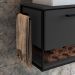 Gabinete Suspenso Paricel I 1 PT Grafite e Preto