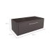 Gabinete de Banheiro Alice 1 PT Grafite