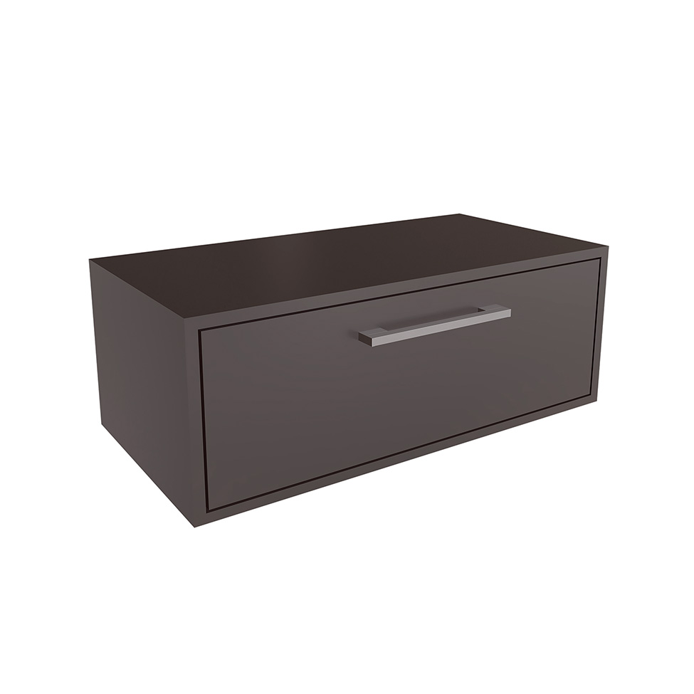 Gabinete de Banheiro Alice 1 PT Grafite