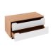 Gabinete de Banheiro Audrey 2 GV Amêndoa e Branco
