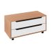 Gabinete de Banheiro Audrey 2 GV Amêndoa e Branco