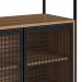 Gabinete de Banheiro Industrial Avis 2 PT Mel e Preto