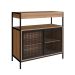 Gabinete de Banheiro Industrial Avis 2 PT Mel e Preto