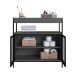 Gabinete de Banheiro Industrial Avis 2 PT Preto
