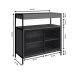 Gabinete de Banheiro Industrial Avis 2 PT Preto