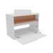 Gabinete de Banheiro Jasper 1 PT Branco e Itapuã