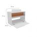 Gabinete de Banheiro Jasper 1 PT Branco e Itapuã