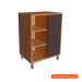 Gabinete de Banheiro Julia 1 PT Mel e Grafite